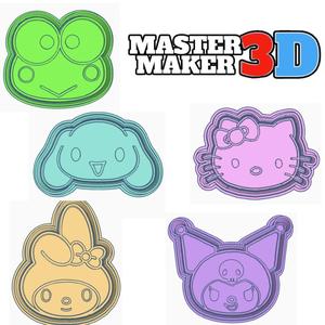 HELLOW KITTY CHARACTERS COOKIE CUTTERS KIT 10 CM