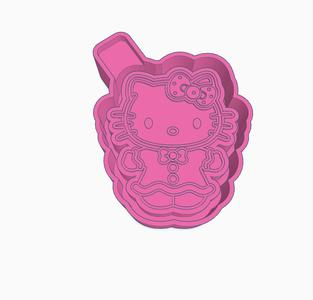 Gingerbread Kitty Mold Housing STL