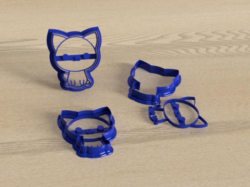 KITTY COOKIE CUTTER WITH MARKER