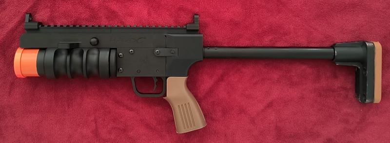 Airsoft Havoc 40mm Launcher stand-alone adaptor