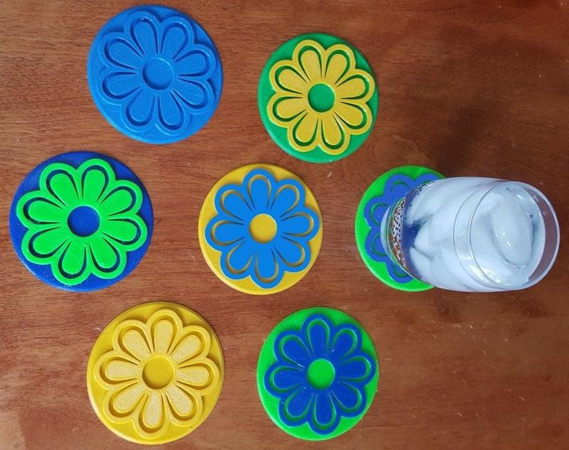 Flower Coasters for Mother's Day