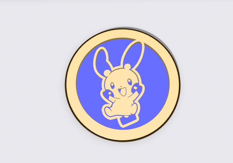 Minun Pokemon TCG Coin