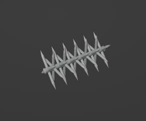 Gaslands Wooden Spike Barricade Obstacle