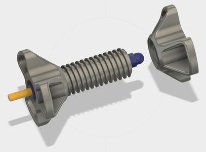 Single-sided spool support