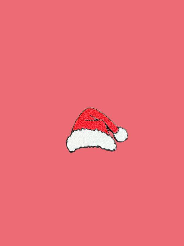 Santa hat Christmas pin