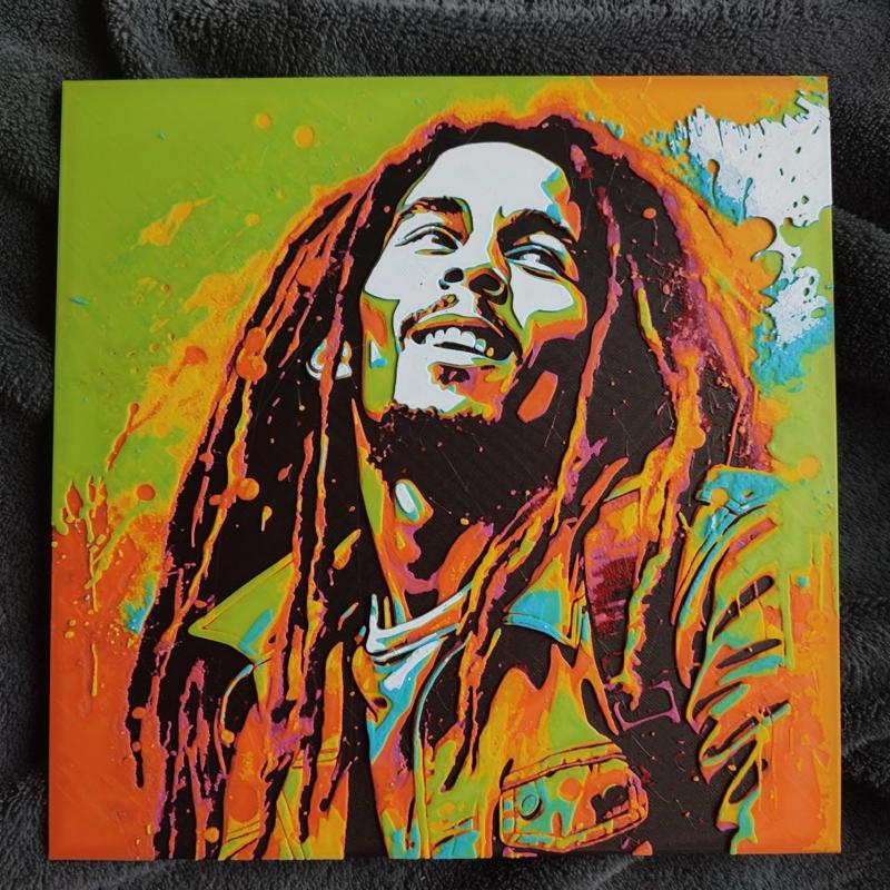 8-color HueForge Bob Marley
