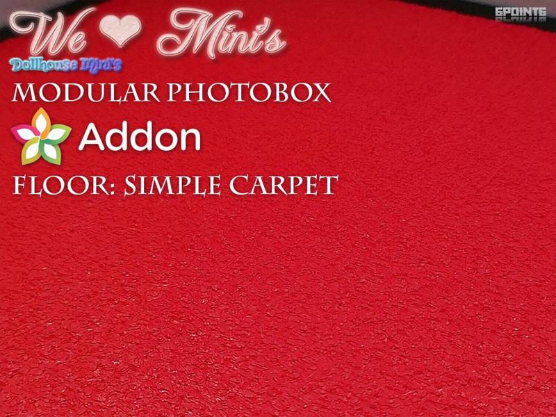 Modular Photobox Floor Addon - Simple Carpet