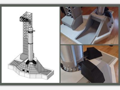 Spacex Launch Tower /OLM Pad B  / Starship