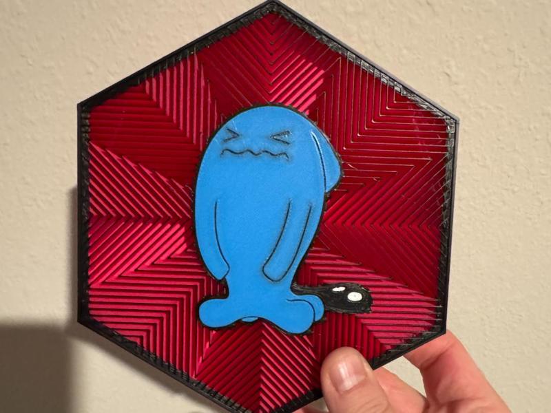 #202 Wobbuffet Hex Wall Art