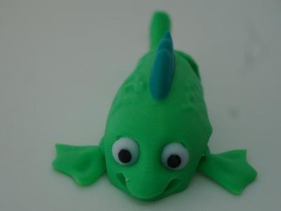 Articulated Baby Fish Keychain