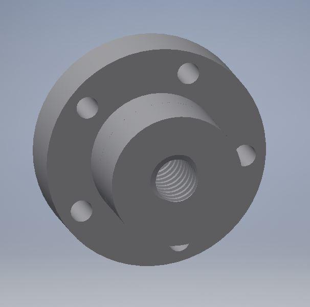 TR10x2 (single start) lead screw (on request)