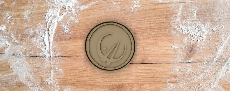 Bronze symbol cookie cutter from Mistborn