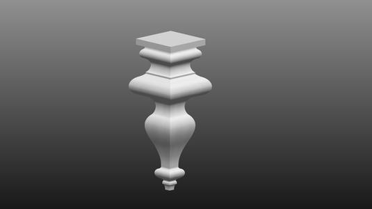 furniture leg 3D cnc