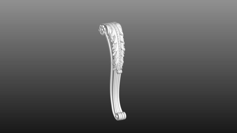 furniture leg 3D cnc