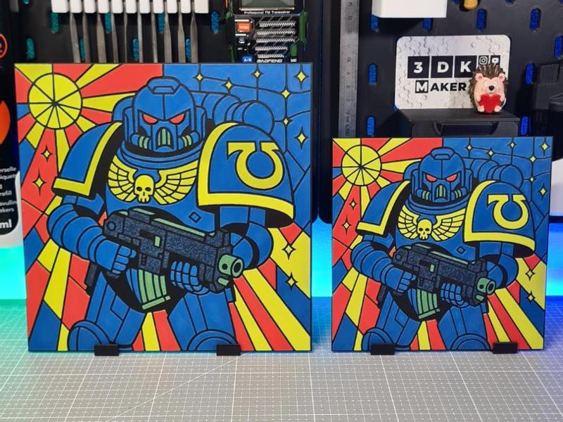Space Marine Warrior - Hueforge - 4 Colors