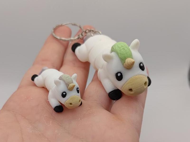 Cute flexi unicorn keychain and minis