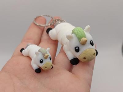 Cute flexi unicorn keychain and minis