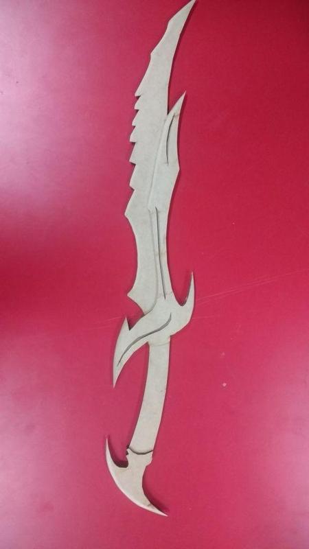 Daedric Sword MDF 1:1 Scale
