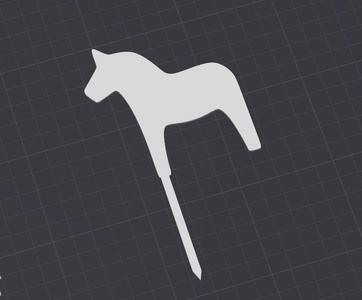 Dala Horse Cake Topper