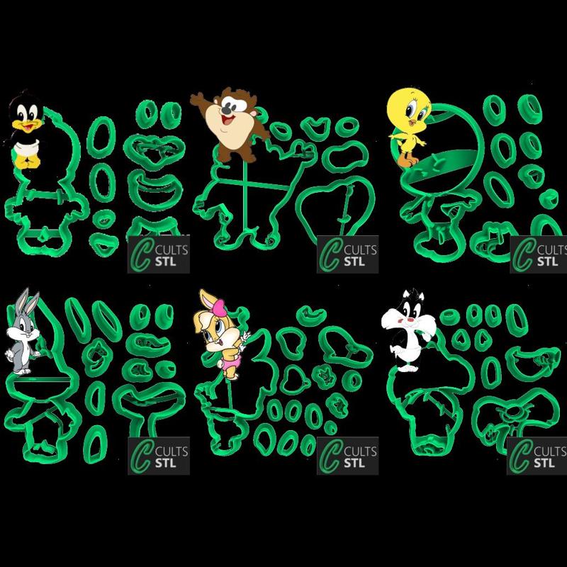 KIT CORTADORES LOONEY TUNES - 7cm