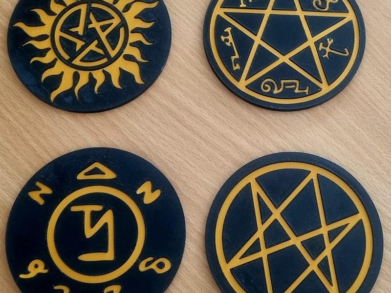 Supernatural Sigil Coasters