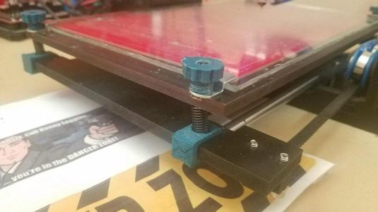 Basic Bed Leveling knobs