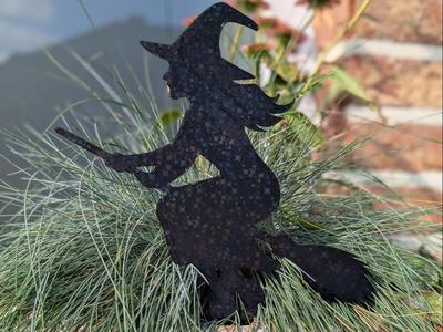 Witch Figure / Plant Stake "The Garden Witch" 