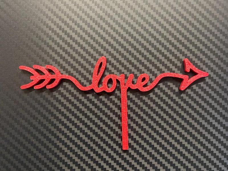Love cake topper