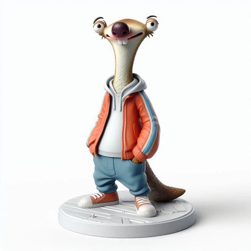 Urban vibes / urban Sid / ice age / fan art / art toy / magic makes