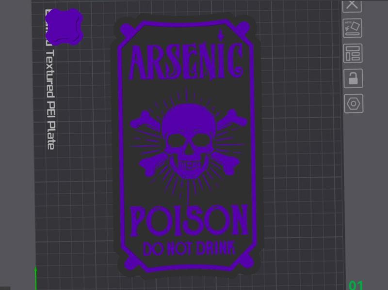 Arsenic poison sign Wall Décor 