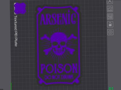 Arsenic poison sign Wall Décor 