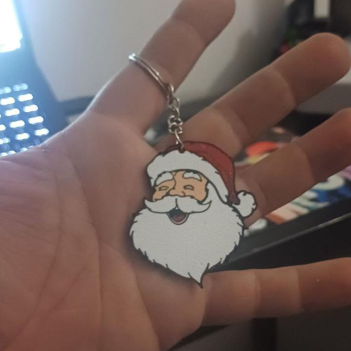 Santa claus keychain
