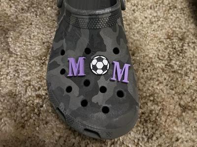 Soccer croc charm