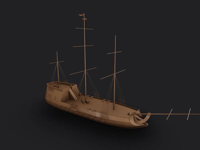 ship, sloop, boat, lighthouse