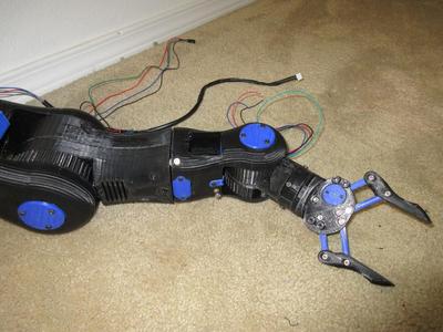 Axis 6 for Moveo Modified Robot Arm with Openbuilds universal mount Plate