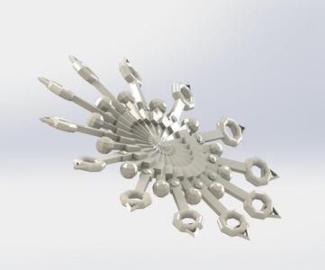 Snowflake for BlocksCAD® Snowflake Challenge #BlocksCADSnowflake
