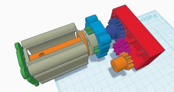 winch,gear ratio 1:9  v1.0