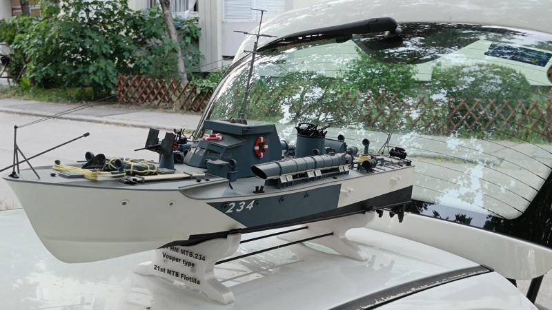 Vosper MTB 234 Torpedo Boat Scale Model - Superstructure
