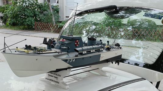 Vosper MTB 234 Torpedo Boat Scale Model - Superstructure