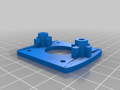 4mm Guide Rod Faceplate for NEMA 17 Stepper Motor