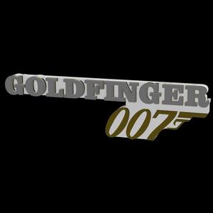3D MULTICOLOR LOGO/SIGN - James Bond: Goldfinger
