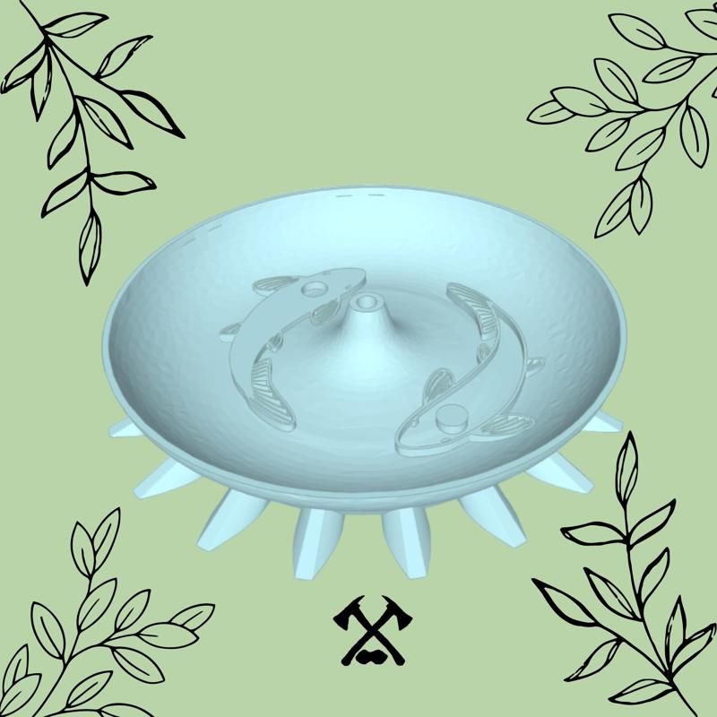 Koi fish incense holder