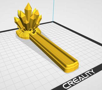 Crystal incense holder