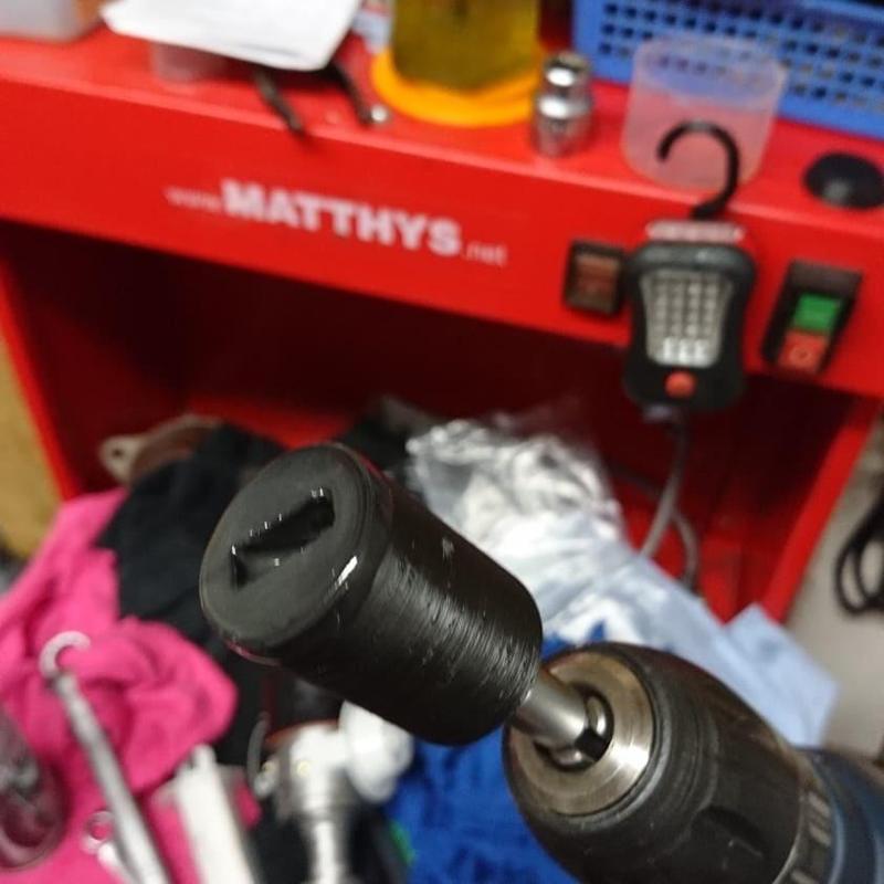 Oilpump Drive / Adapter für HandDrill (1/2" square) Golf Mk2