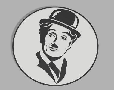 plate for charlie chaplin wall decor frame