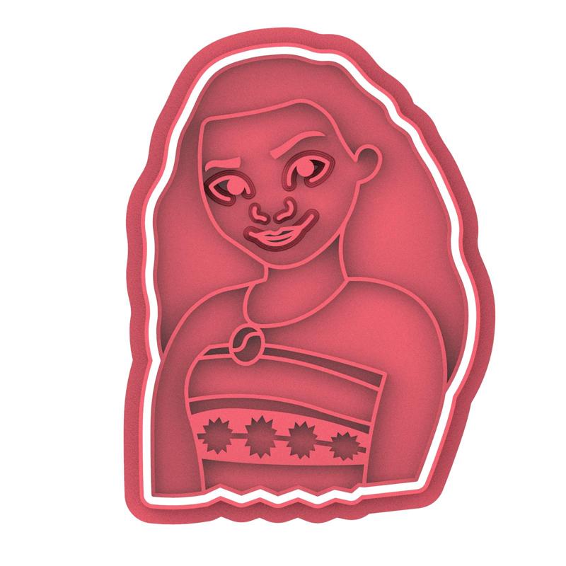 MOANA DISNEY COOKIE CUTTER 8cm