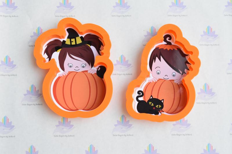 set 2 Pumpkin Cookie Cutter for children