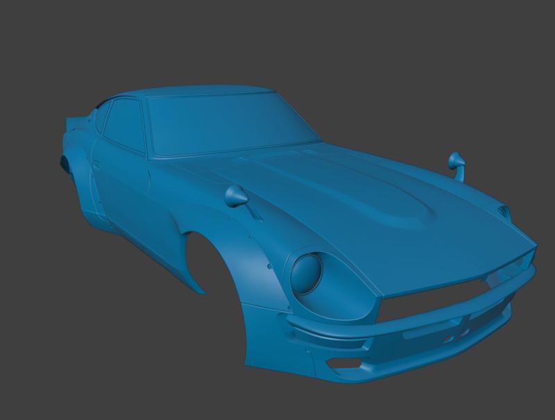 RC BODY 1969 S30 Fairlady Z 240Z NISSAN 1/10 3D PRINT STL