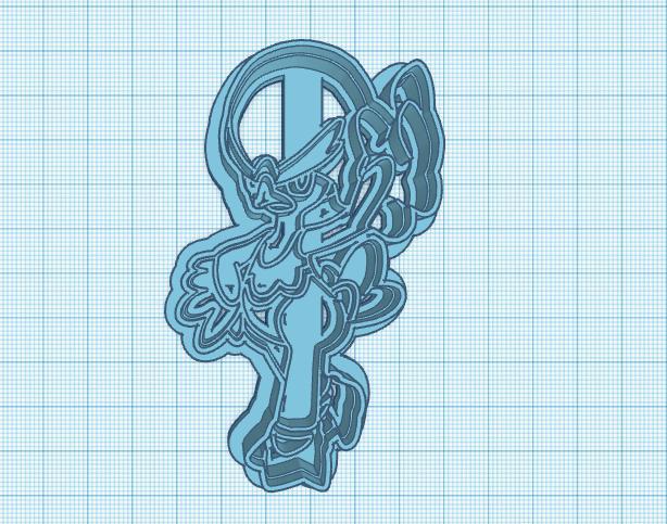 Pokemon: Quaxwell Cookie Cutter