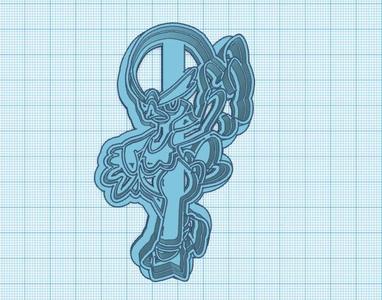 Pokemon: Quaxwell Cookie Cutter